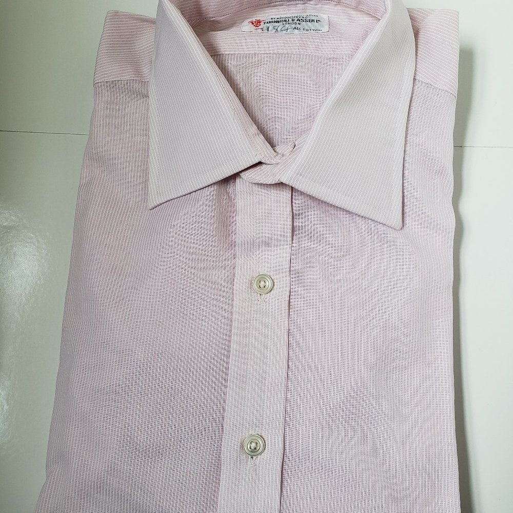 Turnbull & Asser Pale Pink Cotton Voile Dress Shirt 14.5"